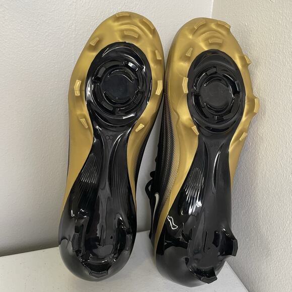 Nike Men Size 7.5 Soccer Cleats Black Gold New Open Box FB3303-003 Vapor Speed 3 - Picture 2 of 9